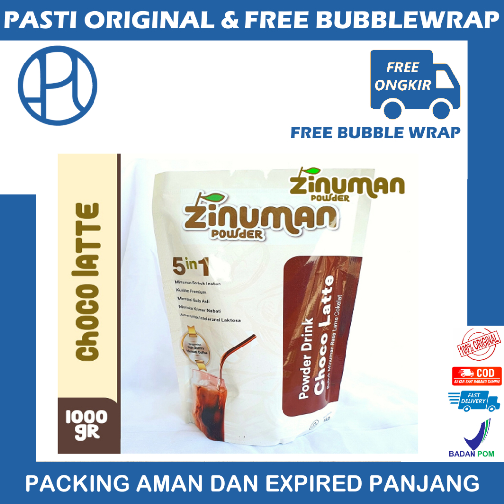 ZINUMAN POWDER RASA CHOCO LATTE 100GR