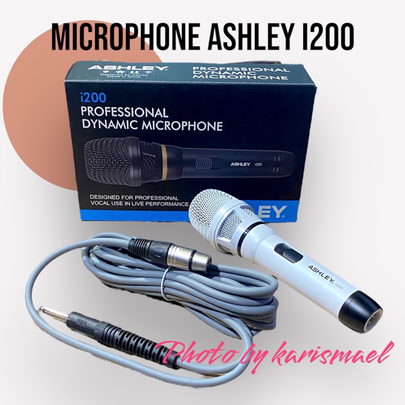 Mic /microphone /mik /microfon kabel ashley i200 microphone original