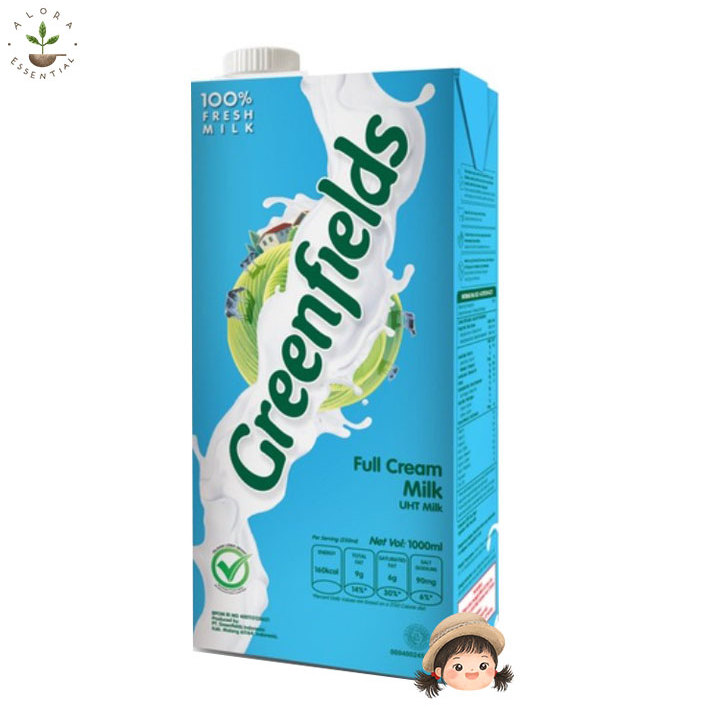 Susu Greenfields UHT Full Cream 1 liter - Susu Greenfield