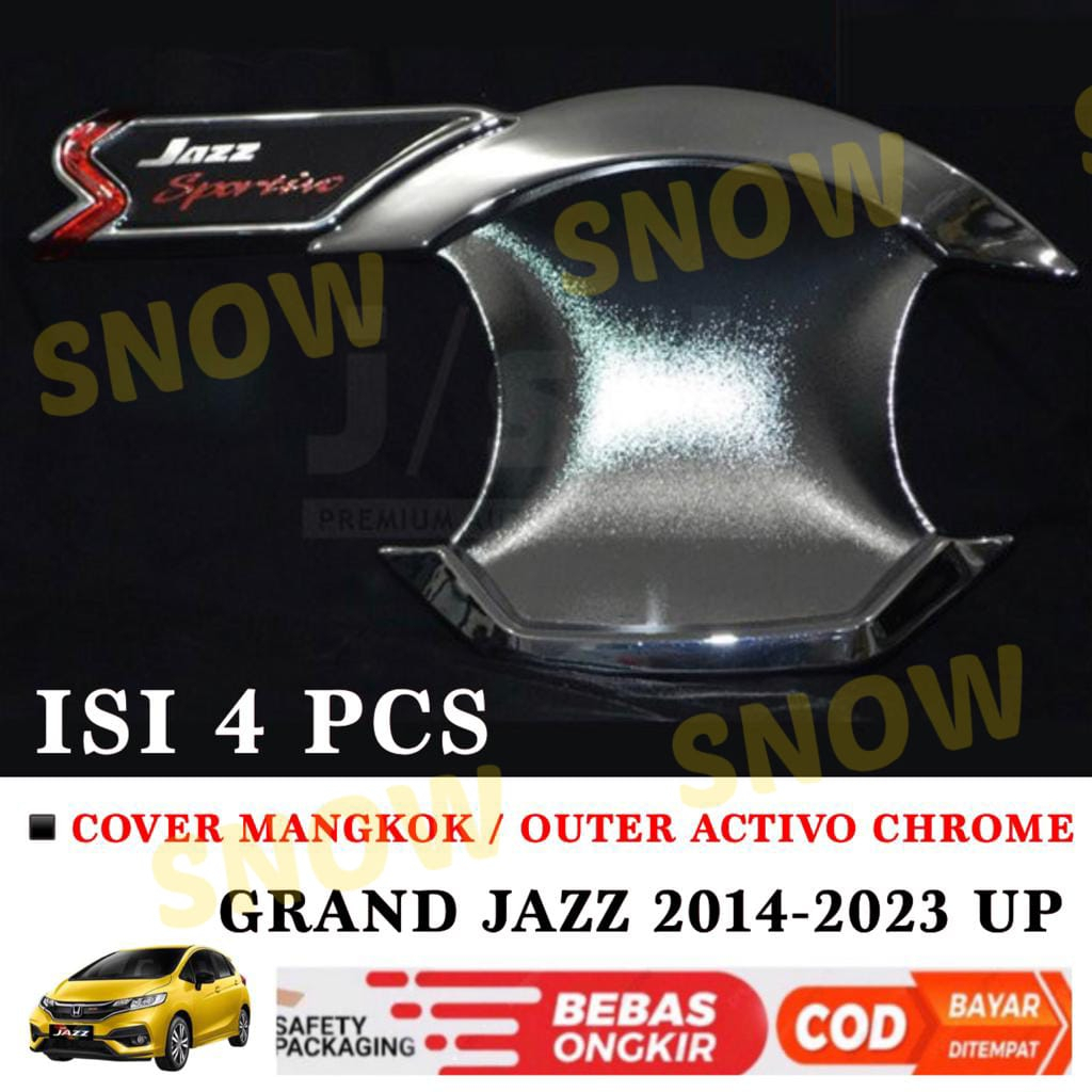 Cover Outer Mangkok Grand All  New Jazz 2014 2018 Activo Chrome