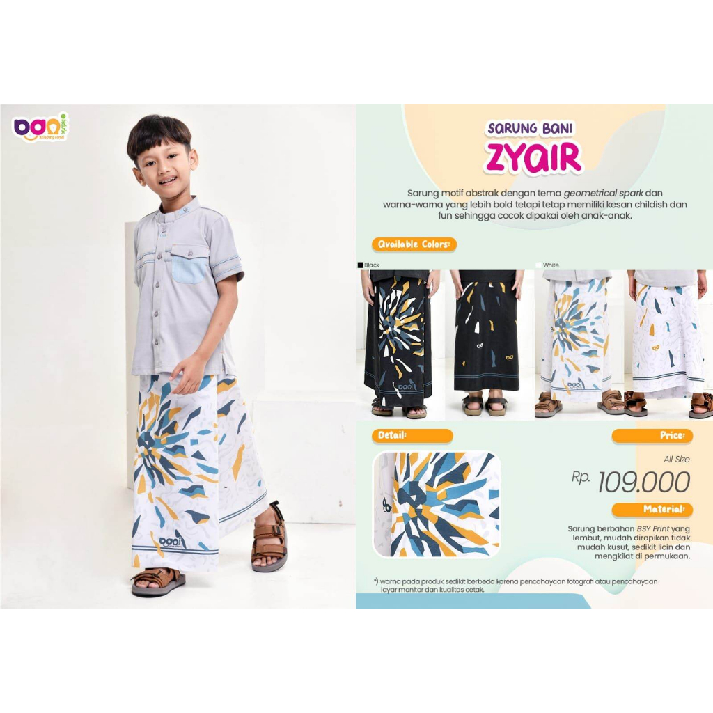 RABBANI ORI_ SARUNG BANI ZYAIR RABBANI | SARUNG ANAK KEKINIAN | SARUNG ANAK RABBANI ORI