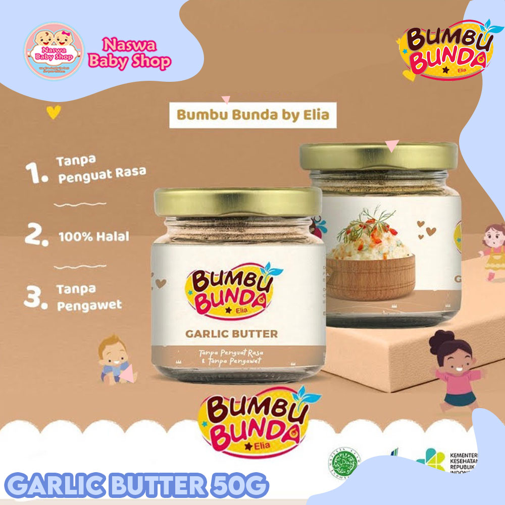 

Bumbu Bunda By Elia Garlic Butter BB Booster MPASI Bayi Tanpa MSG & Pengawet 50g