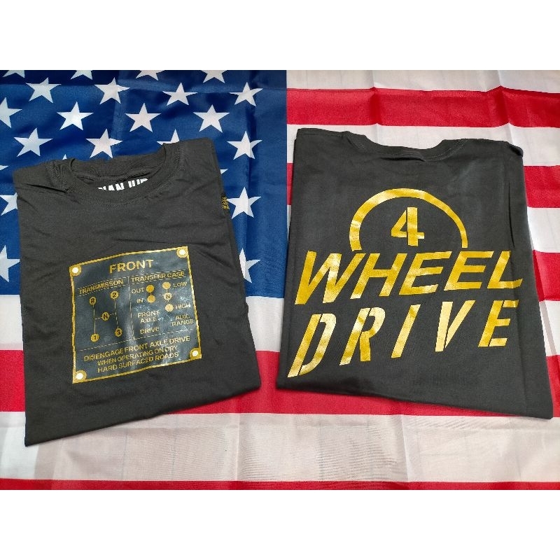 Kaos Jeep Willys T-shirt Willys Jeep 4 Wheel Drive Kaos Jeep Distro