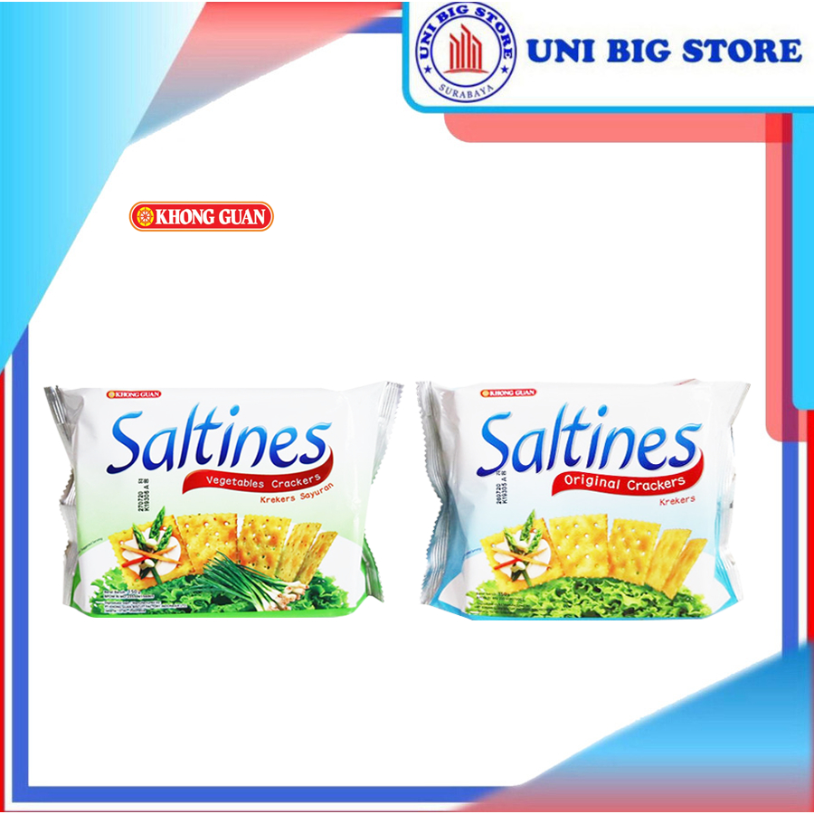 

KHONG GUAN Saltines Original / Vegetables 150 gr Biscuit Crakers Krekers