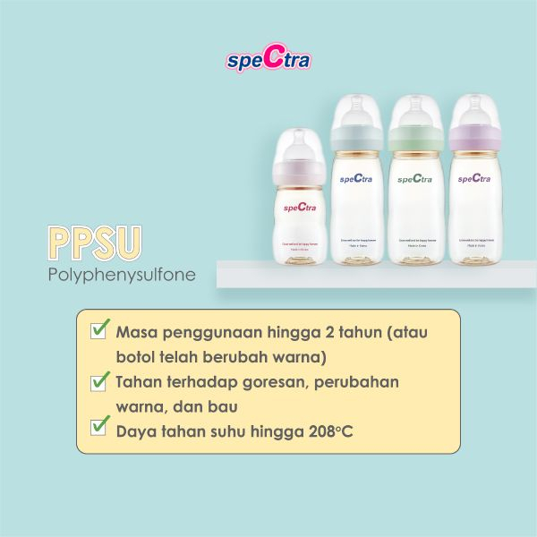 Spectra PPSU Baby Bottle Yellow / Botol Susu / Botol Bayi