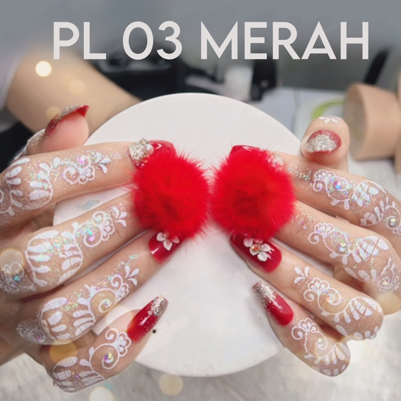 ISI 24/ KUKU PALSU POMPOM / GRATIS LEM KUKU / KUKU PALSU WEDDING / KUKU PALSU MURAH / KUKU PALSU