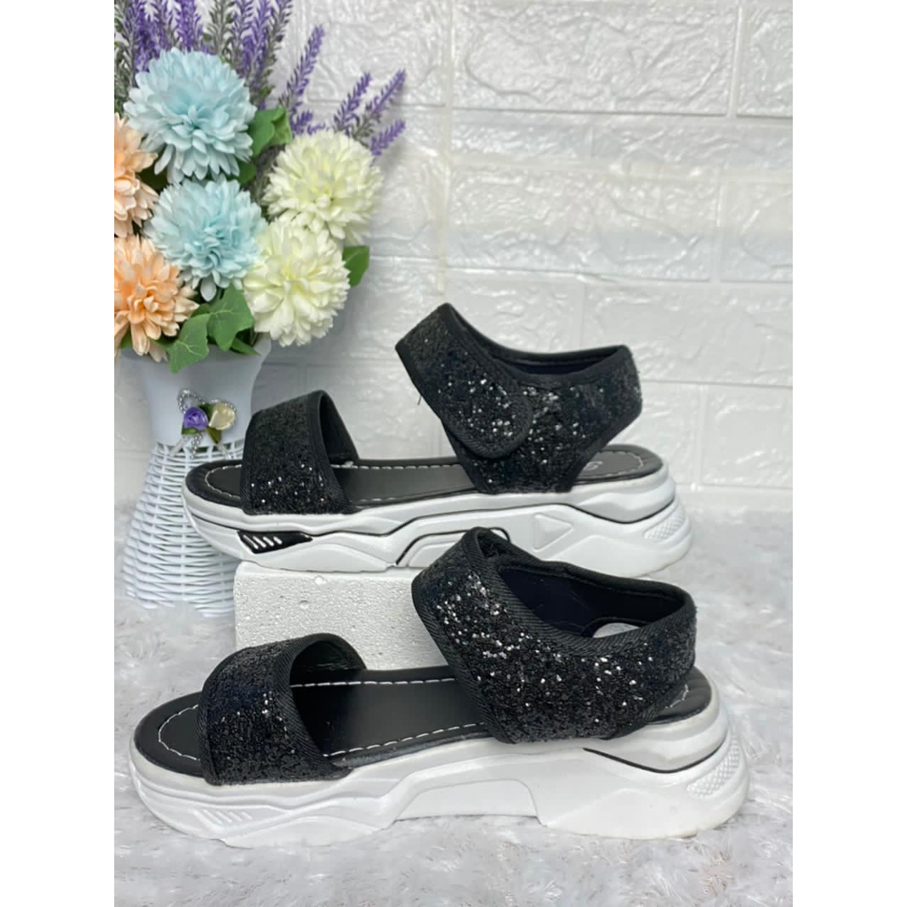 1806 IMPORT Sandal Wanita Selop Casual Tali Perekat / Sandal Wanita Korea Import Size 35-40