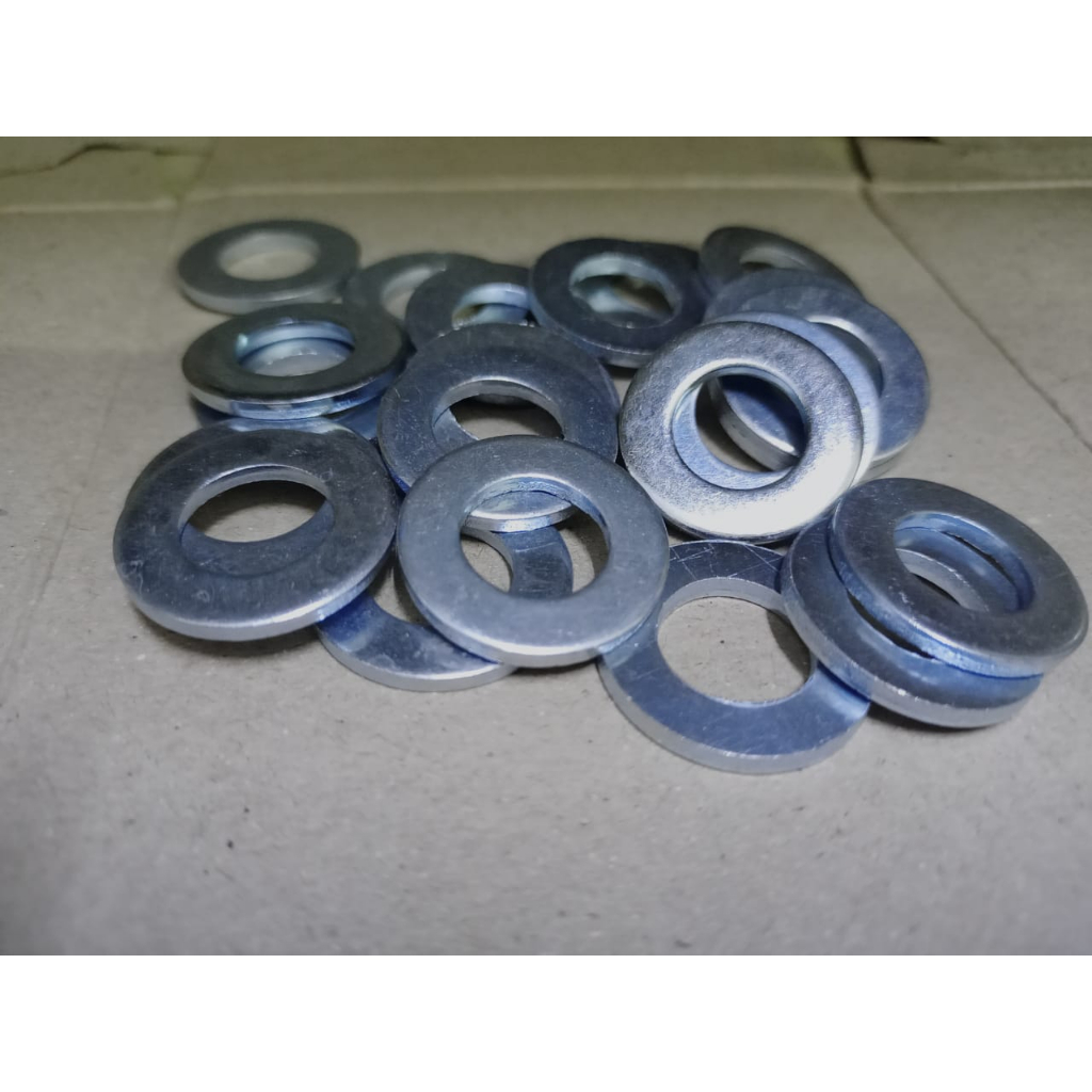 100 PC RING PLAT PUTIH M6/ WASHER PLAT PUTIH M6/ WP PUTIH M6