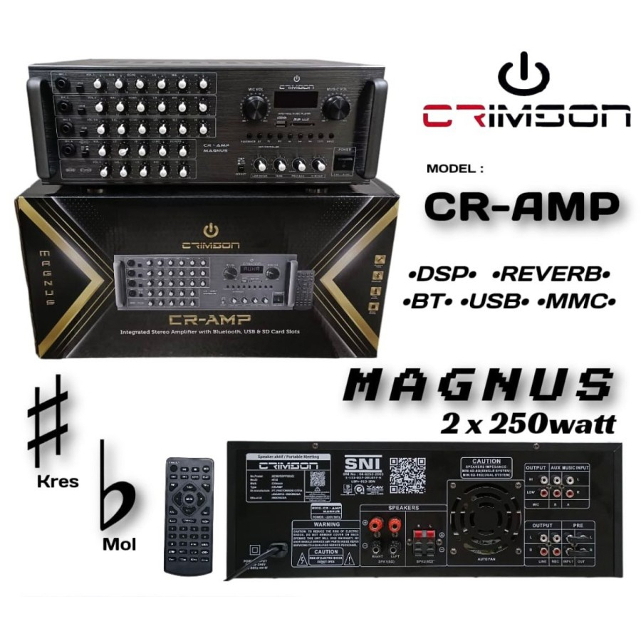 Amplifier Karaoke Crimson CR AMP Magnus Original