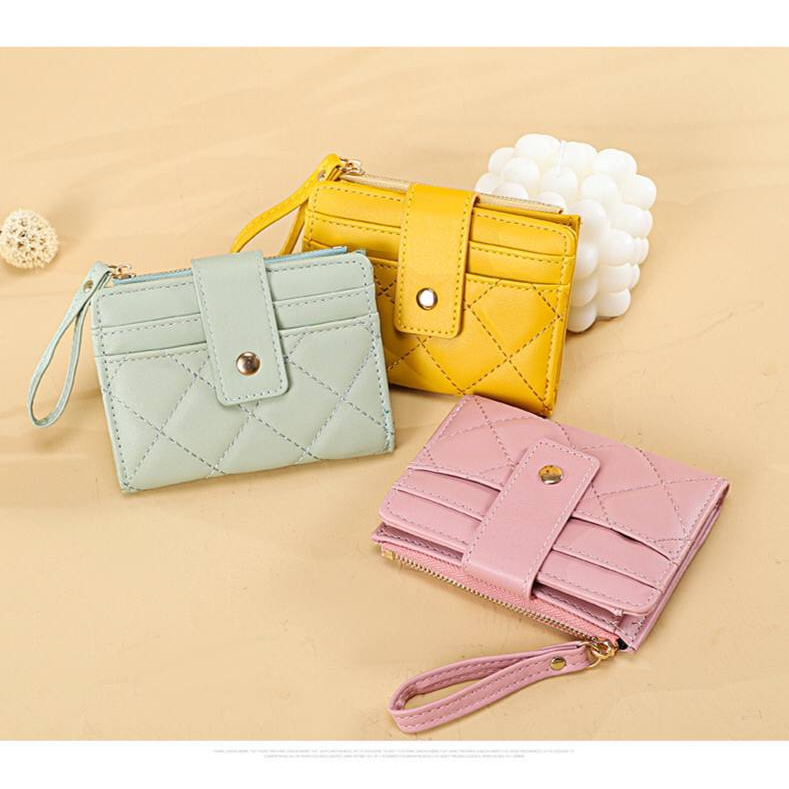 DOMPET WANITA LIPAT YS43 IMPORT KOREA MURAH WALLET PREMIUM JAKARTA