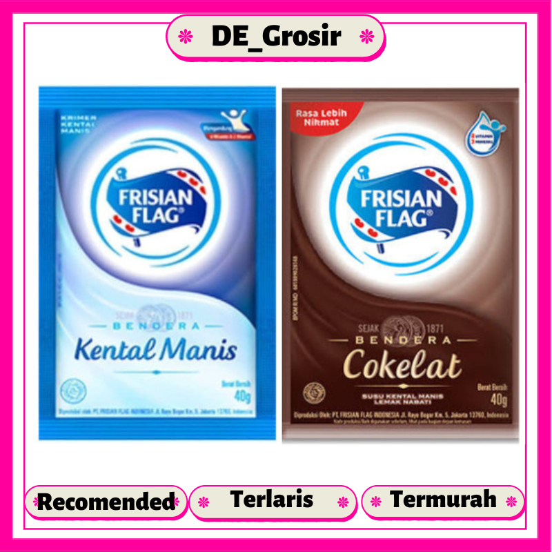 

Frisian Flag Bendera Susu Kental Manis Saset 38gr Satuan