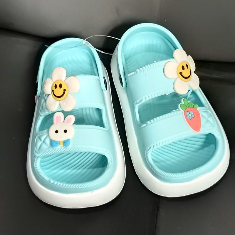 Sandal Anak Perempuan Tali Belakang Sandal Bayi dan Anak Terbaru Sendal Anak Motif Bunga Viral Sandal Anak Murah