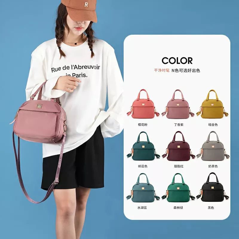 ORIGINAL Tas Selempang COLORFUL FOX Wanita Import KOREA Super Tebal Anti Air Elegan Design