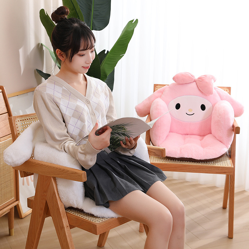 Alas duduk kursi cartoon model kuromi melody cinnamoroll Bahan Plush