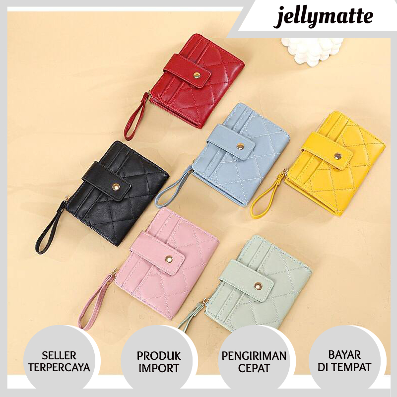 DOMPET WANITA LIPAT YS43 IMPORT DOMPET KARTU KOREA MURAH WALLET PREMIUM JAKARTA