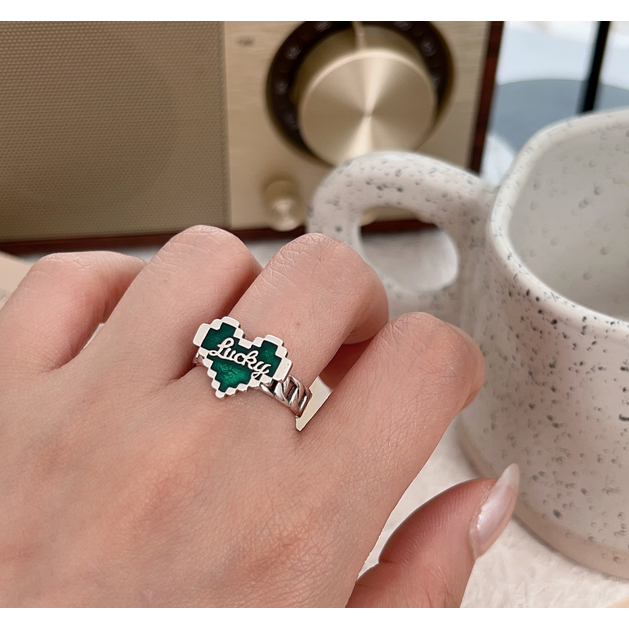 COD✨Cincin Retro Model Terbuka Dapat Disesuaikan Gaya Vintage Elegan Untuk Wanita TN