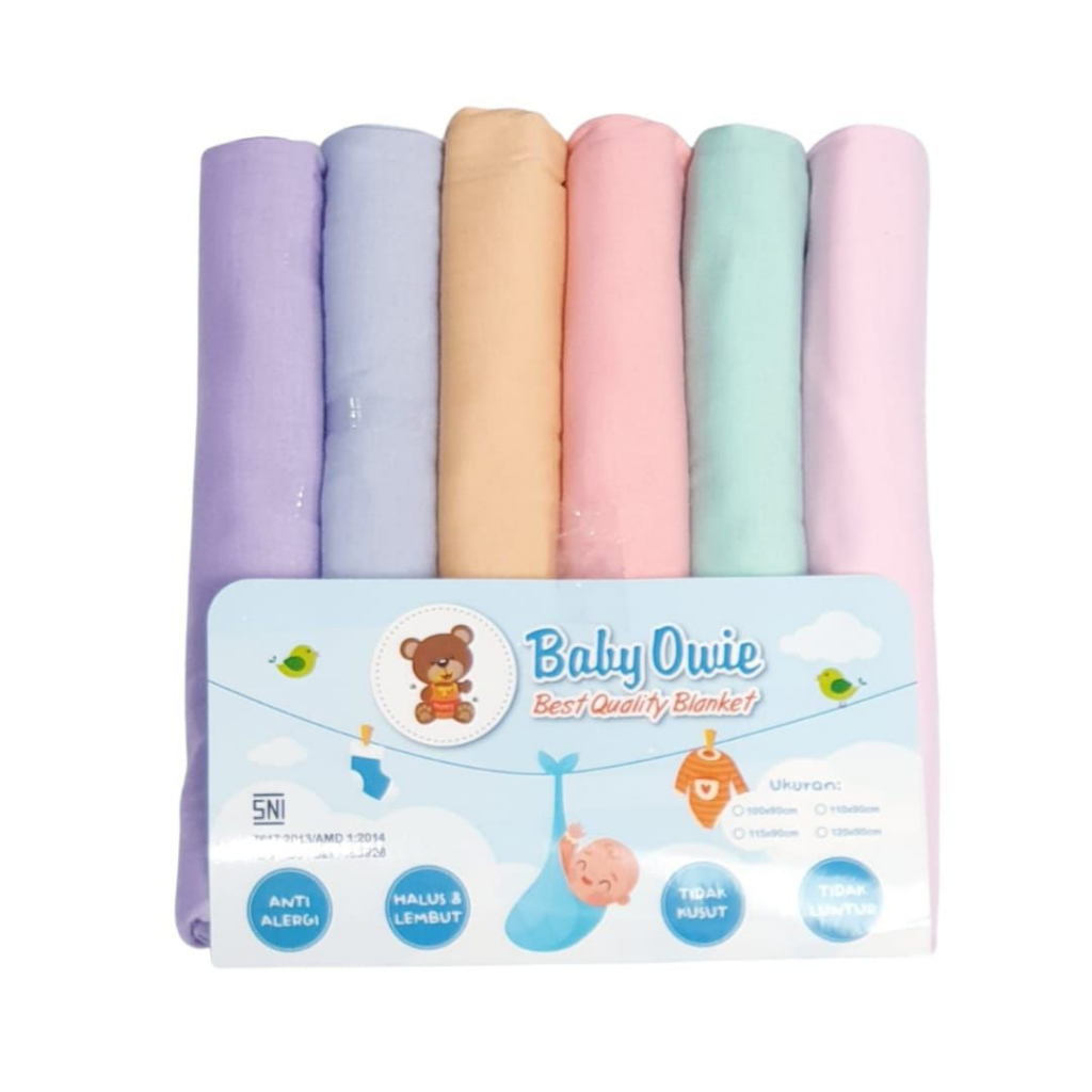 Baby Owie Bedong Bahan Kaos SNI isi 6 pcs