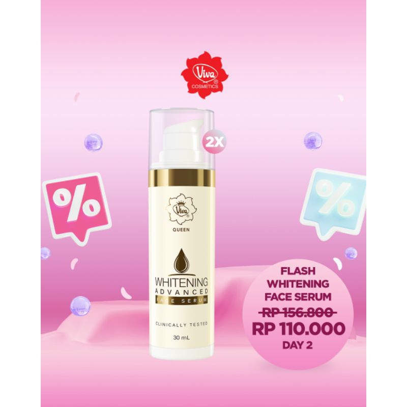 Paket 2 Serum Whitening Advance Face Wajah Viva