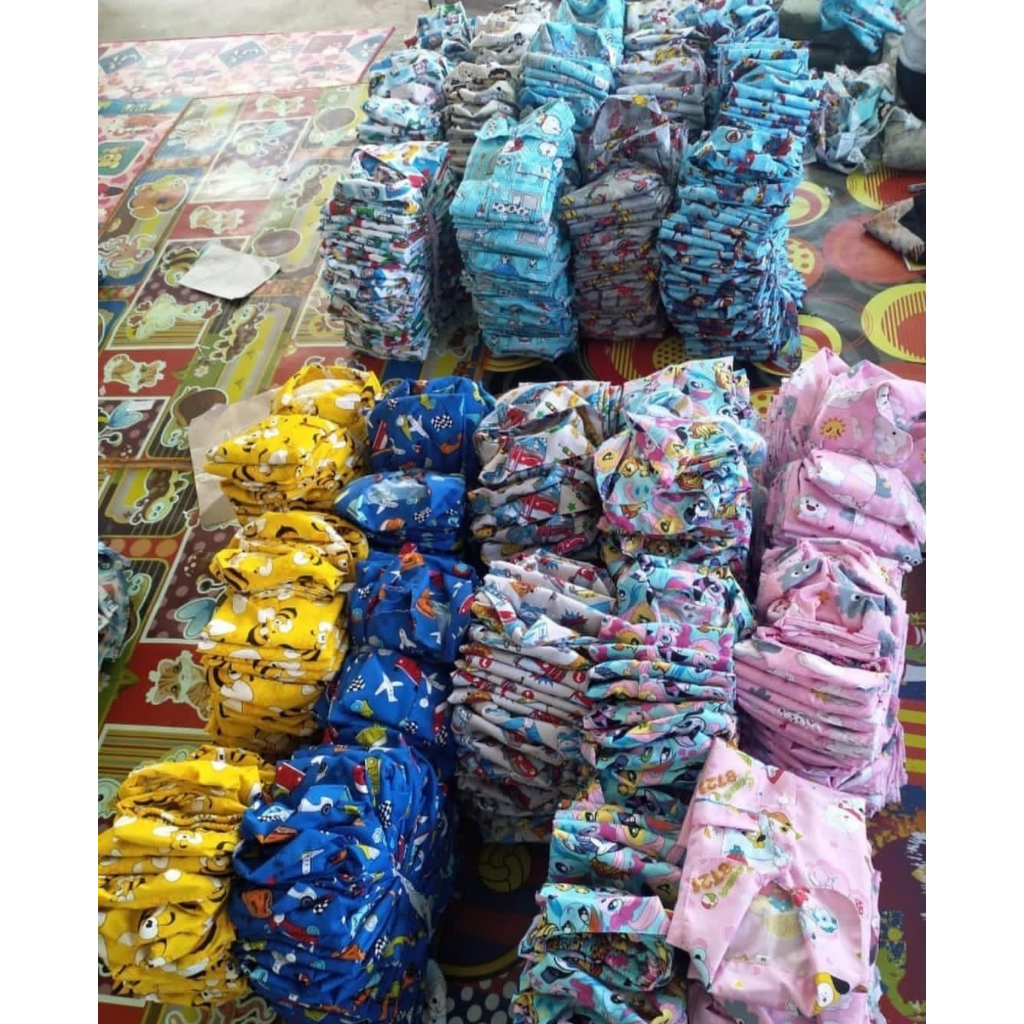 (HARGA SATUAN) PIYAMA ANAK BAYI ALLSIZE 0-12 BULAN SIZE S