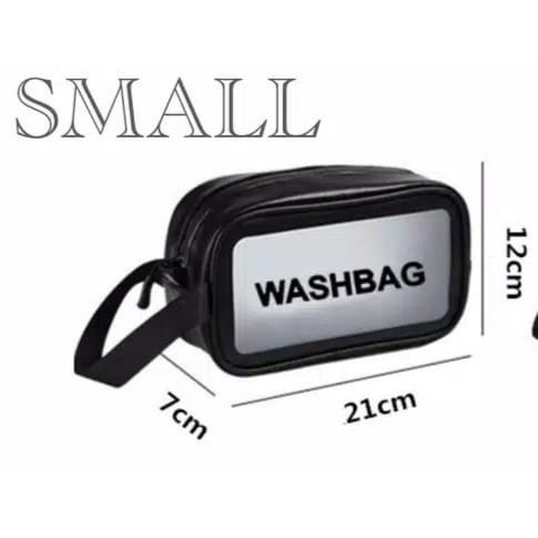 SG Tas Kosmetik Washbag Toiletry - Pouch Make-Up Travel Transparan Waterproof / Wash bag Organizer