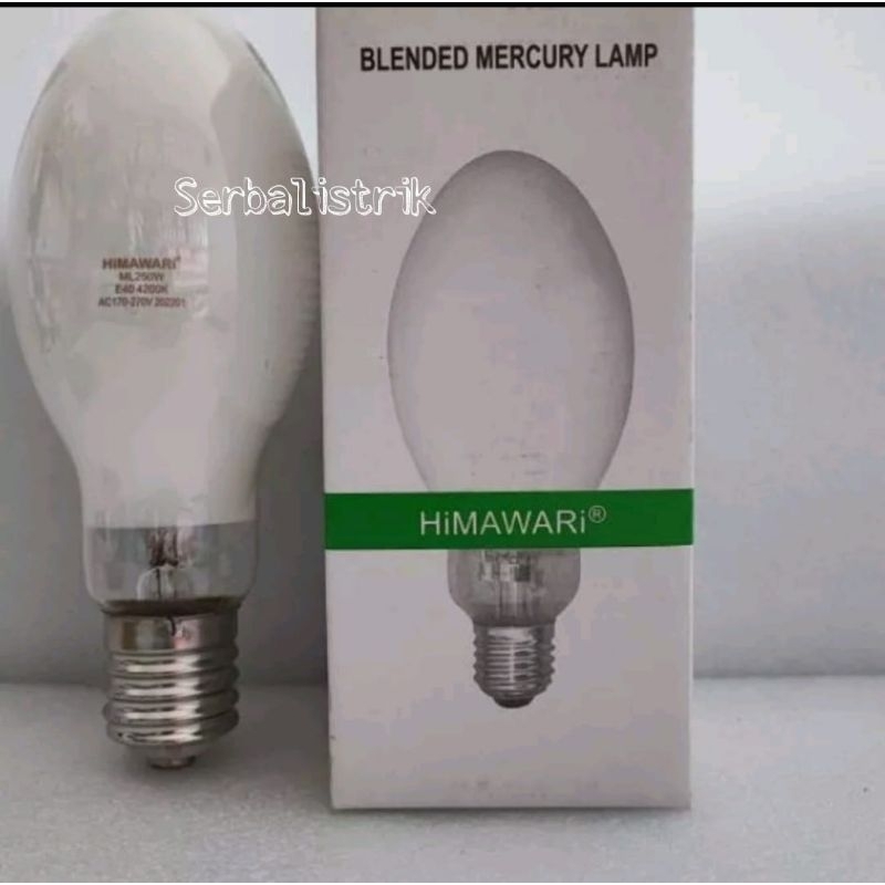 Lampu ML MERCURY 250Watt E40 HIMAWARI/Lampu jantung E40/Lampu jalan E40/gratis bubble wrap