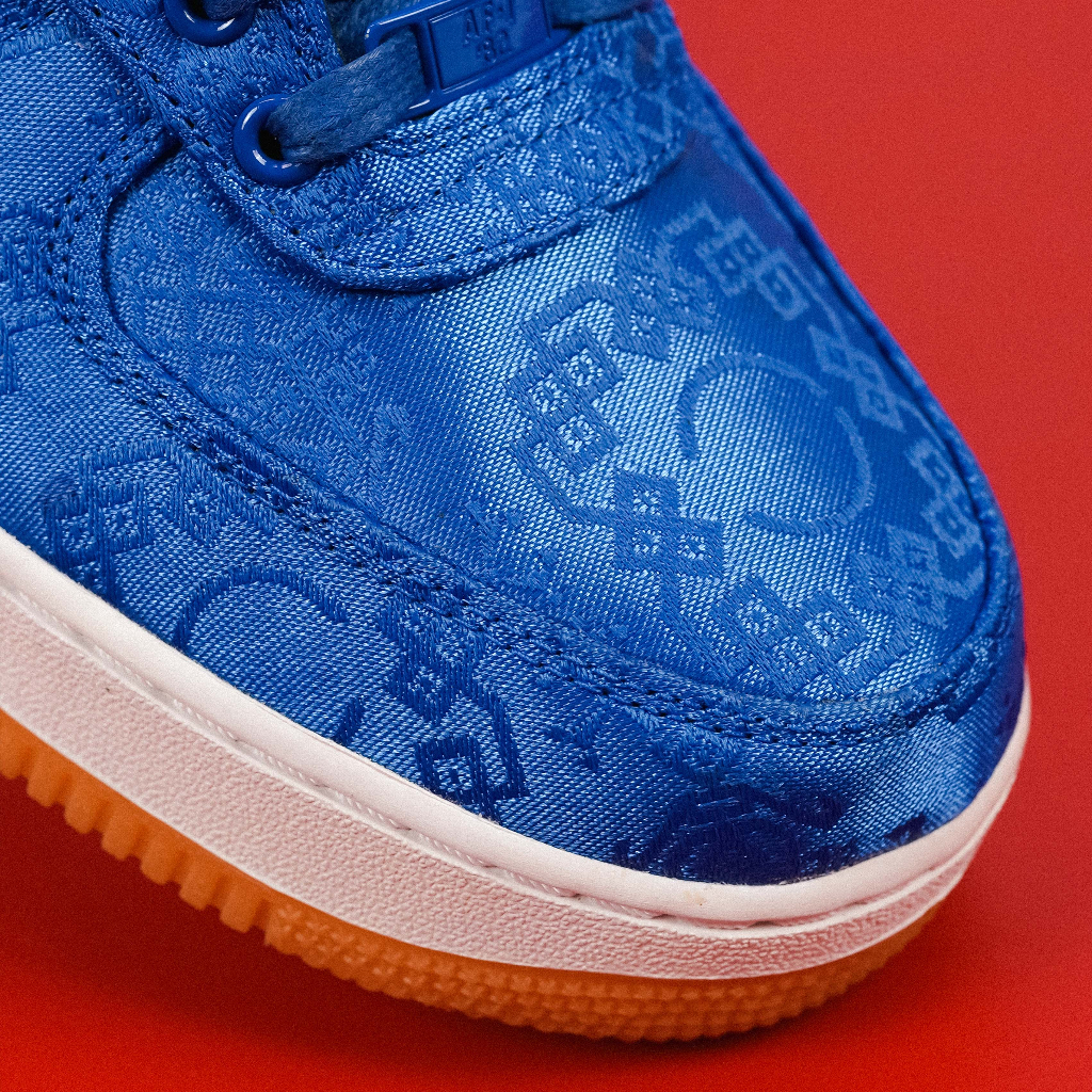 Air Force 1 x CLOT Blue Silk