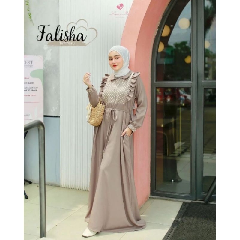 FALISHA DRESS CRINKLE AIRFLOW BUSUI FRIENDLY/GAMIS BRUKAT PREMIUM TERLARIS/FASHION WANITA MUSLIMAH 2023/GAMIS CRINKLE TERLARIS/FAR MOSLEMSTORE