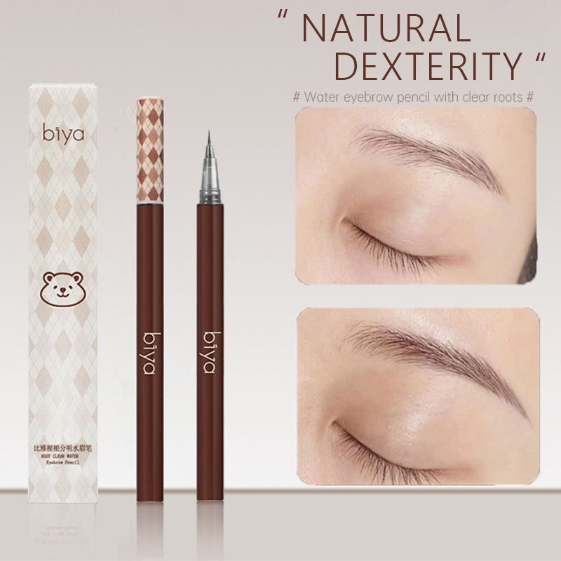 【COD】BIYA Eyebrow Eyelash Pen Liquid Eyeliner 4D Pen Liquid Eyebrow Pen Super Thin-CH