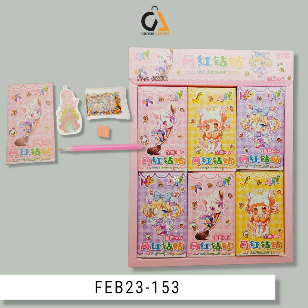 MAINAN EDUKASI ANAK DIAMOND STICKER MANIK-MANIK DIAMOND PAINTING MOZAIK STICKER DIY