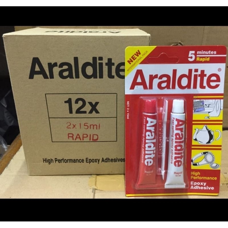 

Lem araldite besi lem araldit merah kemasan baru lebih kuat epoxy asli 5 menit isi 12set 1lusin