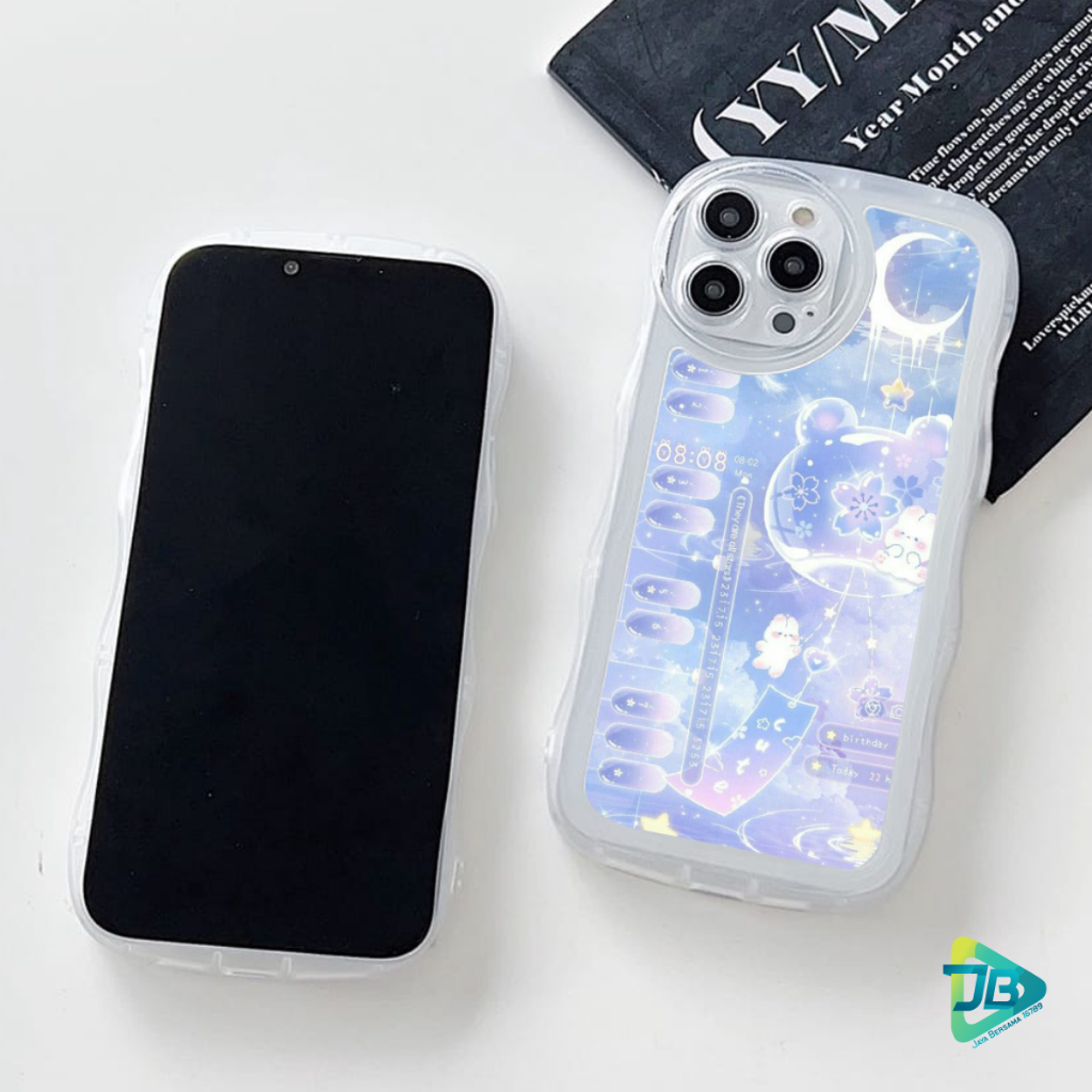 CUSTOM SOFTCASE WAVE GELOMBANG CLEAR CUSTOM MODE FOR VIVO Y02 Y11 Y12 Y15 Y17 Y15S Y01 Y16 Y02S Y20 Y12S Y21 Y21S Y33S Y22 Y22S Y30 Y50 Y35 Y53 Y71 Y75 Y81 Y91 Y93 Y95 Y91C Y1S V5 V20 V25 V25E T1 PRO S15E JB8688