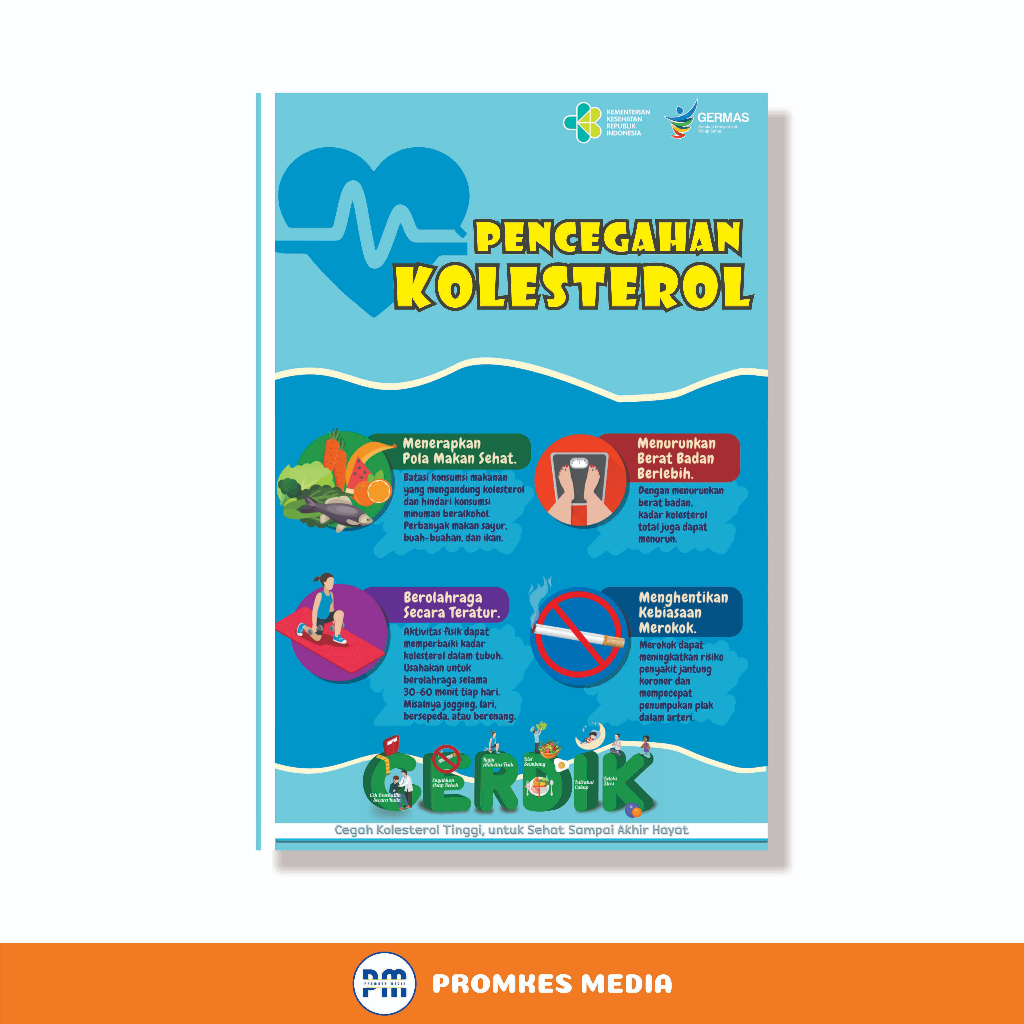 

Poster Kesehatan, Poster Kolesterol, Pencegahan Kolesterol, Kesehatan