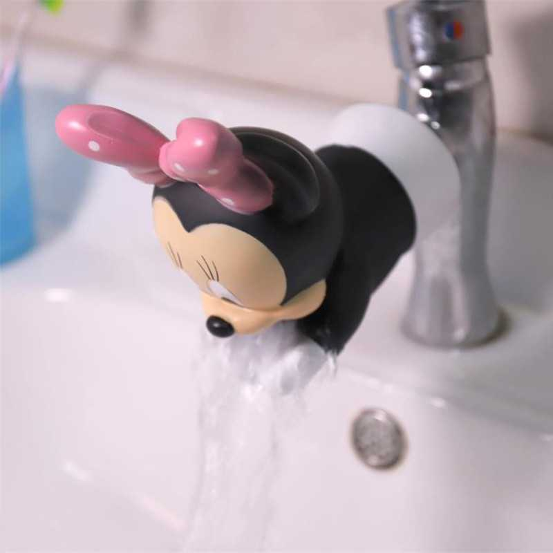 Keran Air Extender Silicone Faucet Model Minnie Mouse Ekstender Kepala Keran Desain Unik Material Silikon Berkualitas