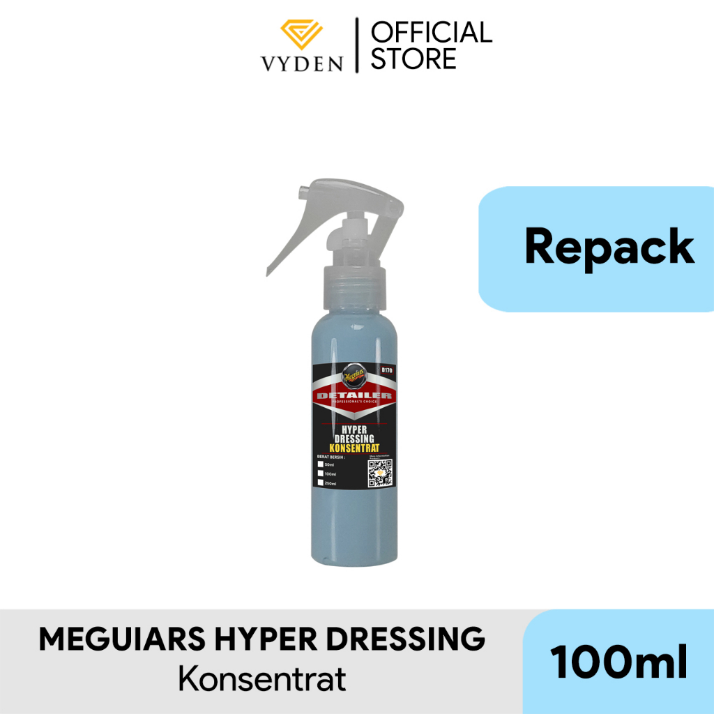 MEGUIARS D170 Hyper Dressing 100ml Repack Waterbased Dressing Konsentrat Efek Daun Talas