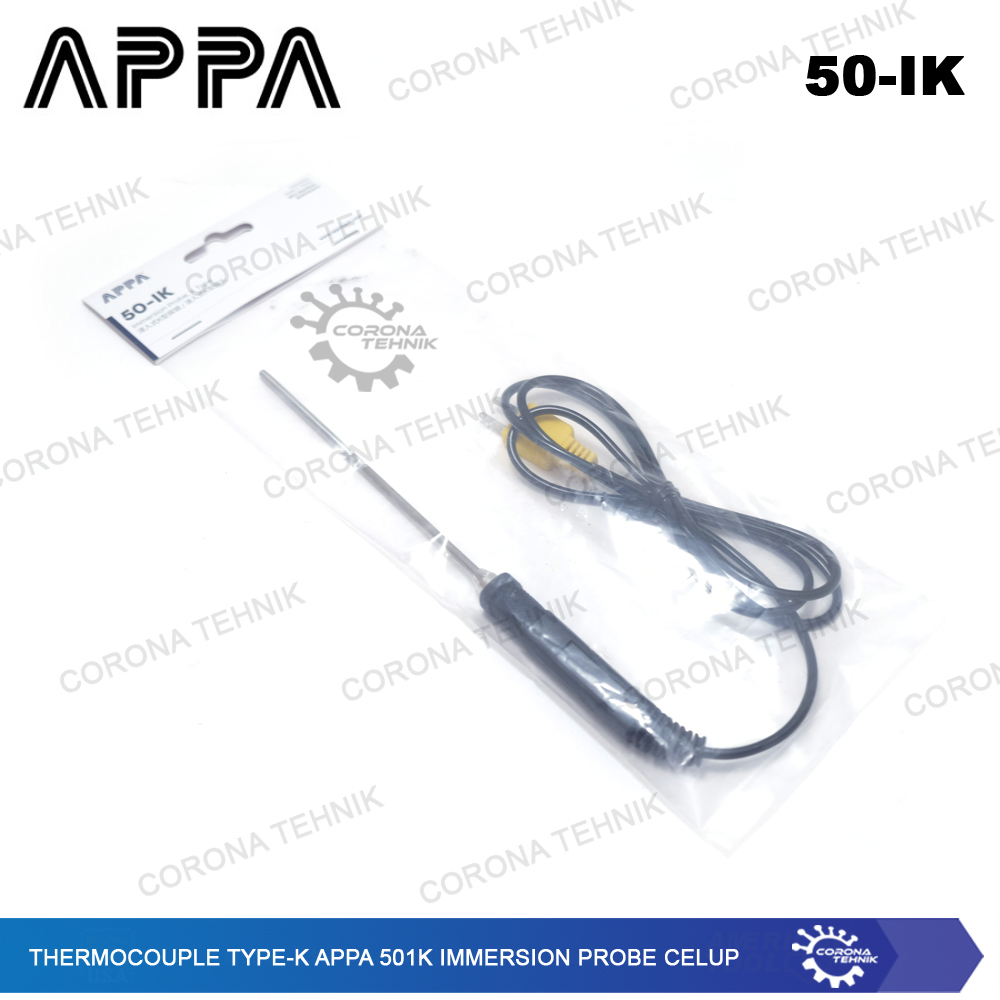 Immersion Probe Celup Thermocouple Type-K APPA 50IK