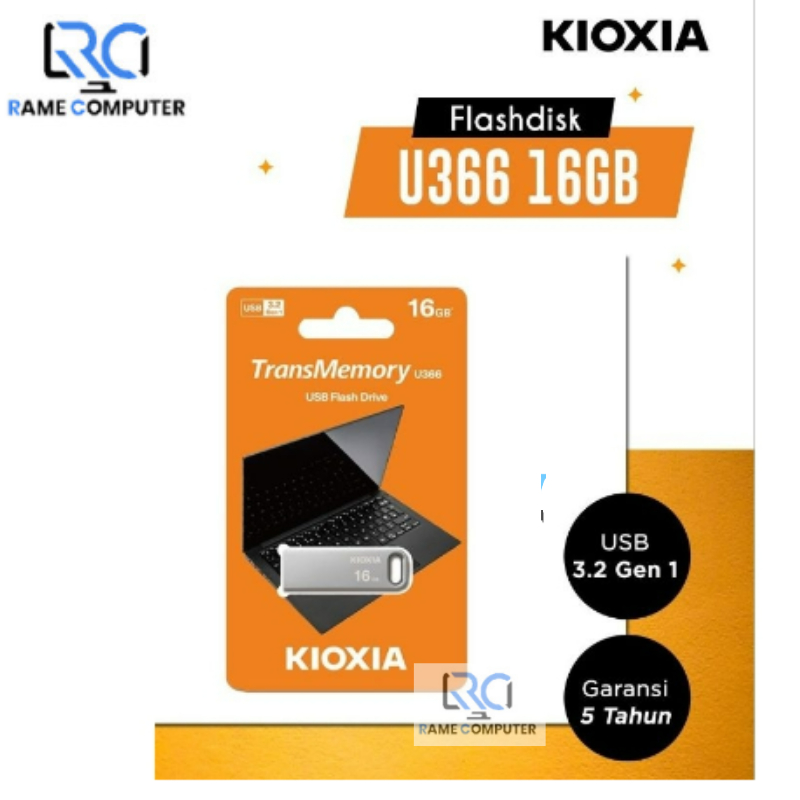 Kioxia USB Flash Drive 16 gb U366 - Flashdisk 16GB USB3.2 Original