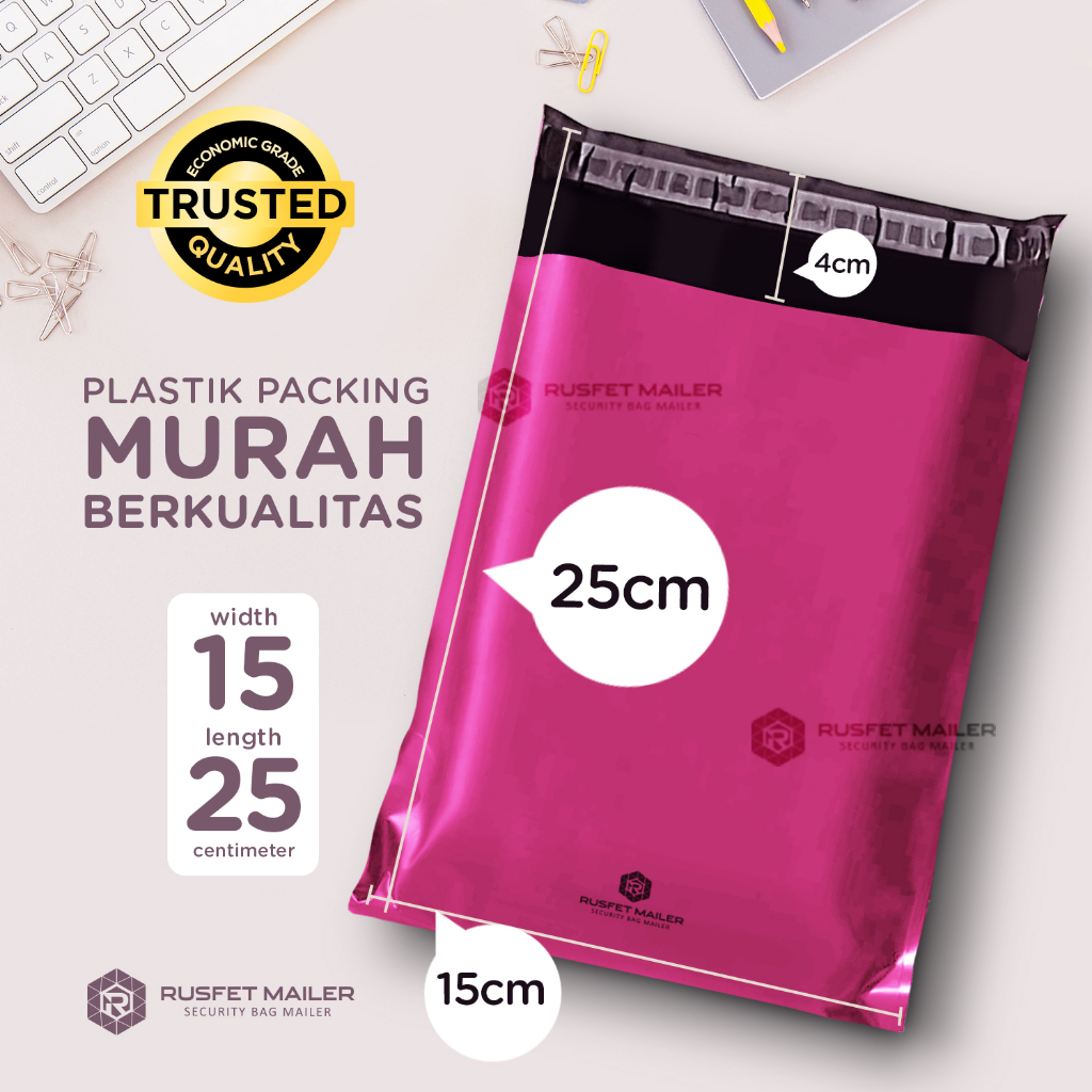 Amplop Plastik Polymailer Low Cost/ Plastik Packing Polos Olshop Termurah / Polymailer Amplop Packin