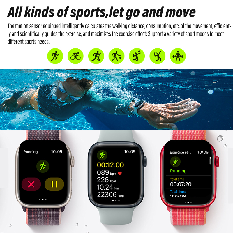 【COD】Jovitech T800 Pro Max SmartWatch 1.81 inches Square Screen Bluetooth Call Watches Heart Rate Monitor - SW28