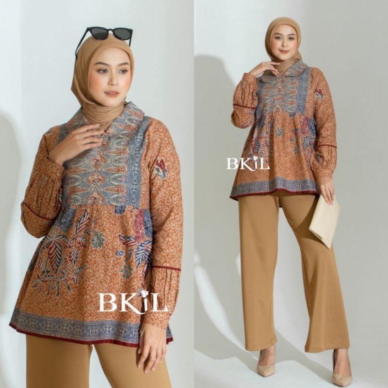 KANTHIL||DRES BATIK WANITA KEKINIAN||BATIK KEKINIAN||ATASAN WANITA BATIK
