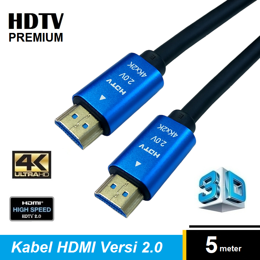 M-Tech Kabel HDMI Versi 2.0 4K HDTV Premium 5M