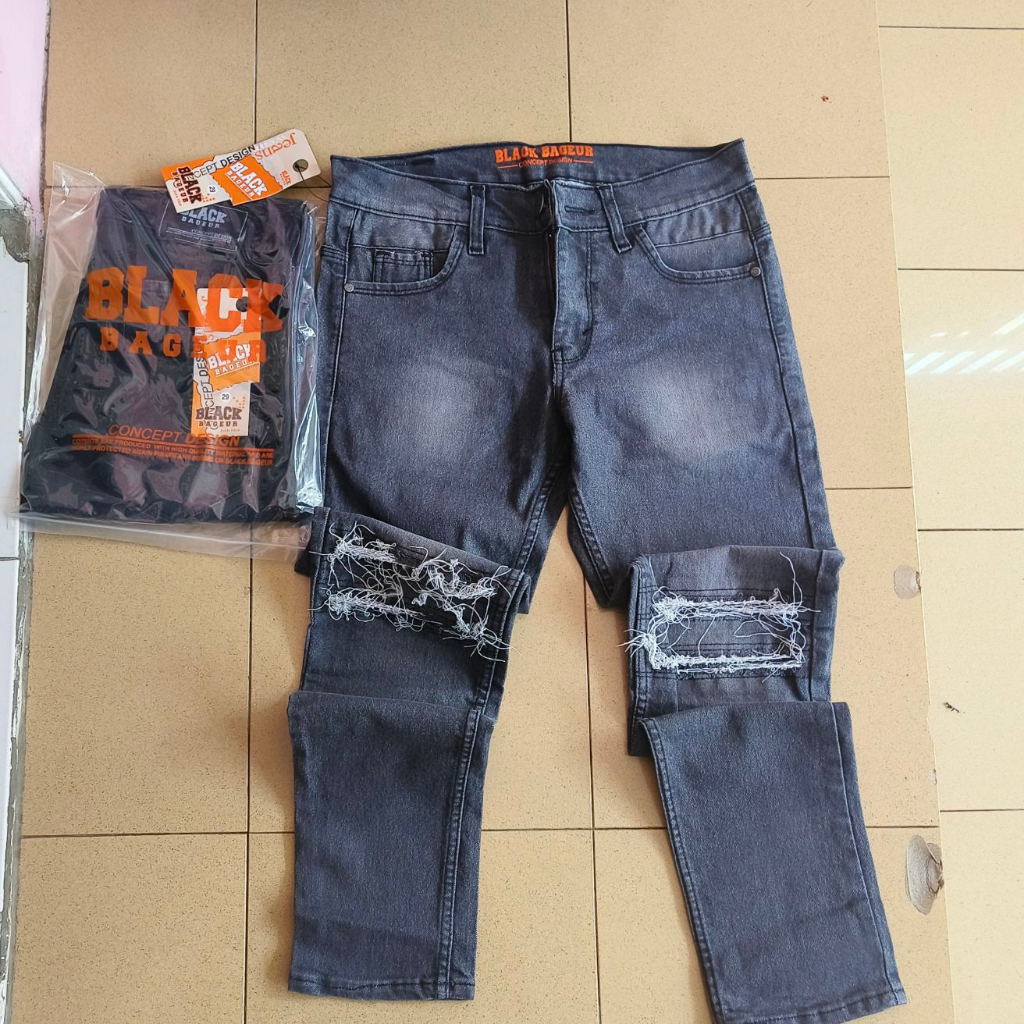 CELANA PANJANG RIPPED/CELANA JEANS SOBEK