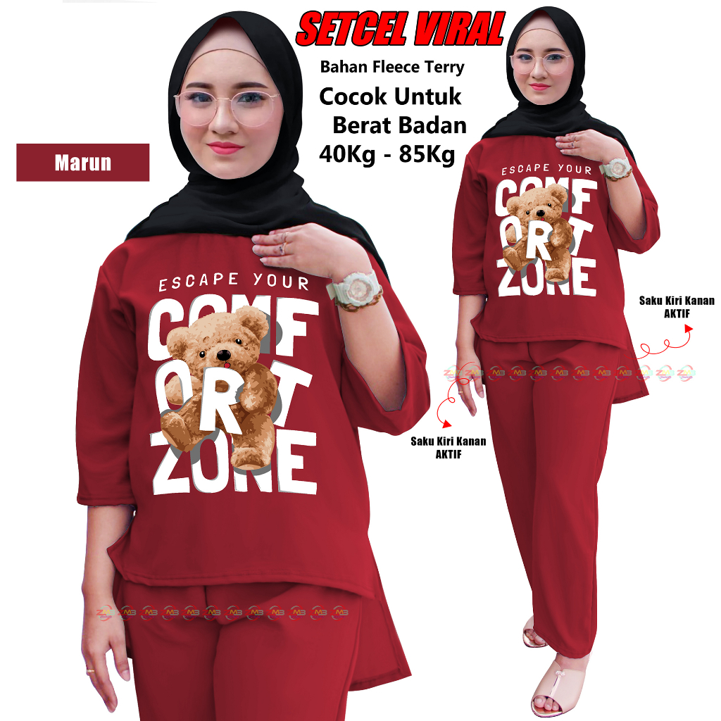 [COD] Shazfa.apparel - Setelan Muslim Wanita Terhits Setcel Viral Slebew Bahan Crinkle Air flow
