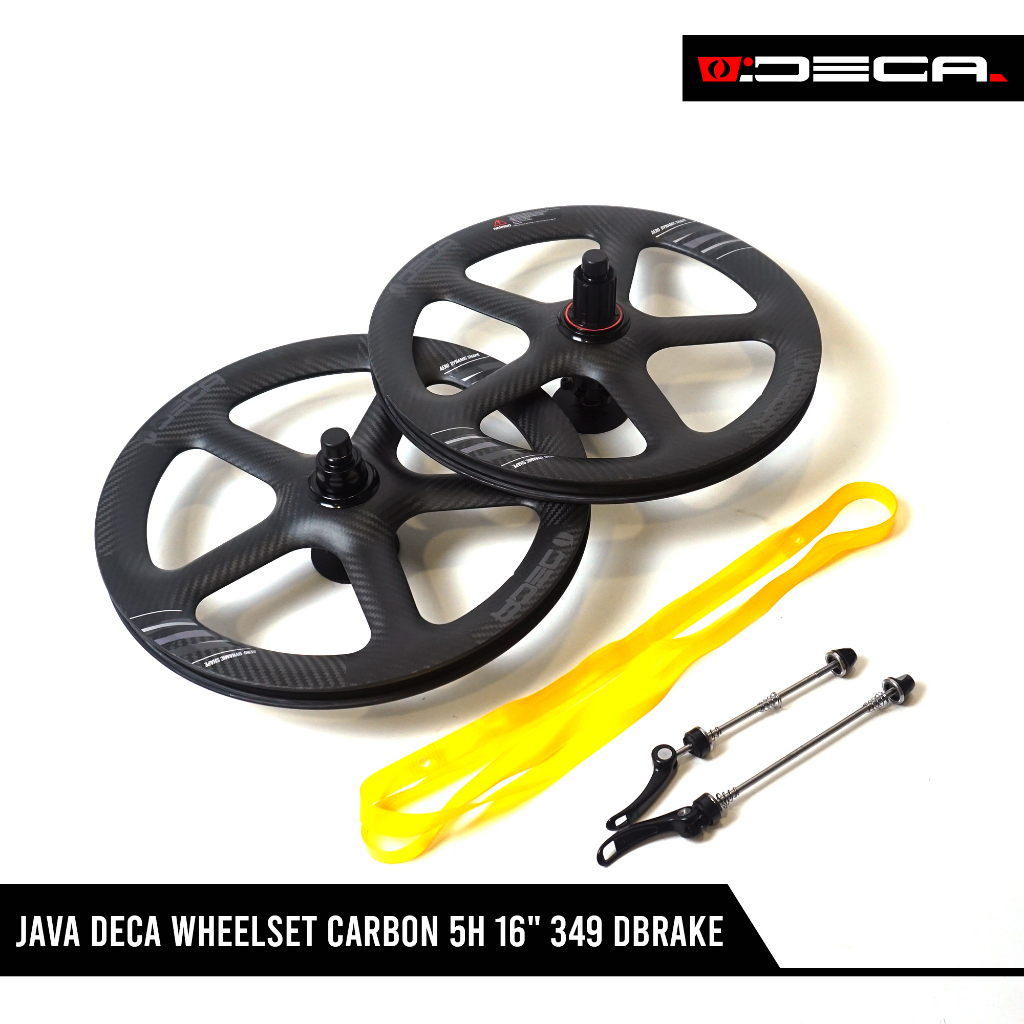 Java Deca Wheelset Carbon 5H 16" 349 Dbrake
