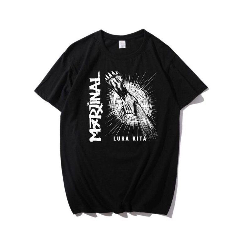 Marjinal - Luka kita Kaos Band Punk marjinal - Kaos Street Punk rock