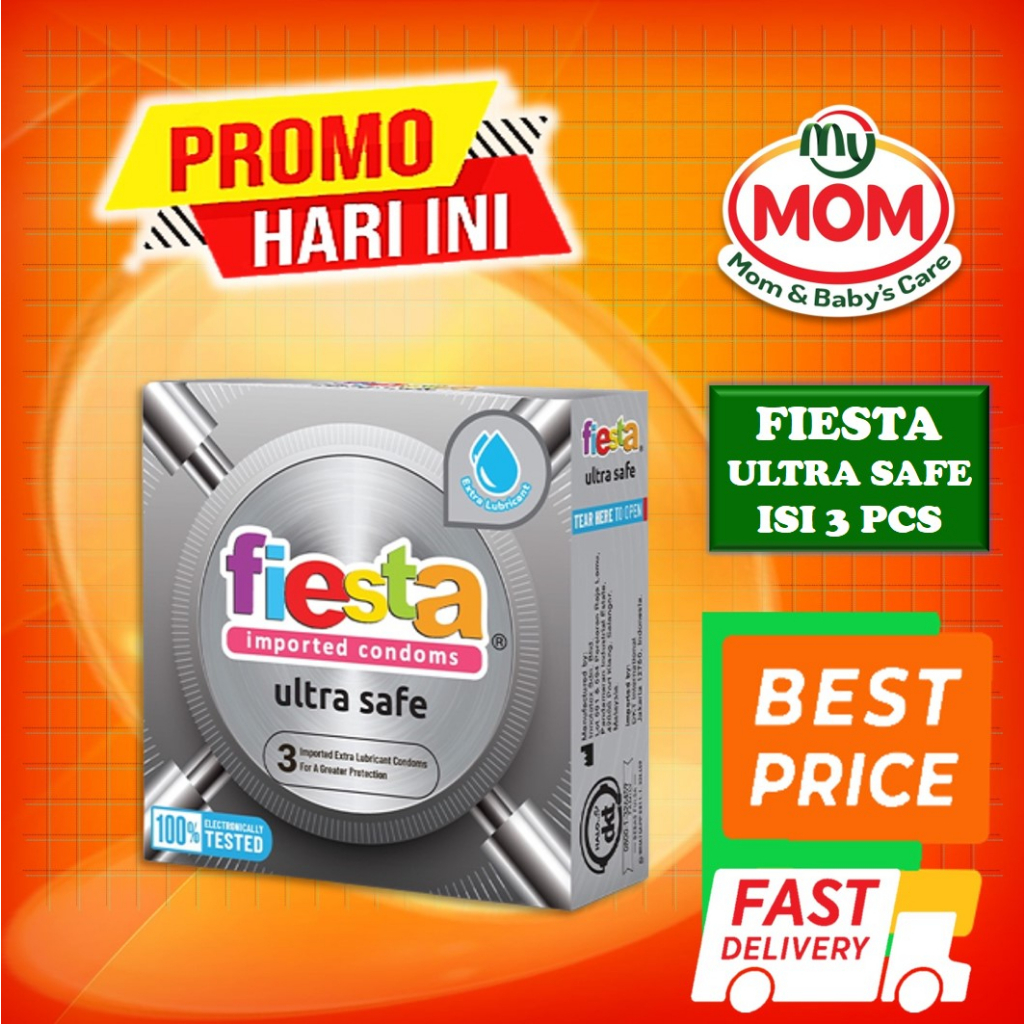 [BPOM] Kondom Fiesta Ultra Safe Isi 3 Pcs / Kondom Viesta Isi 3 Pcs / MY MOM