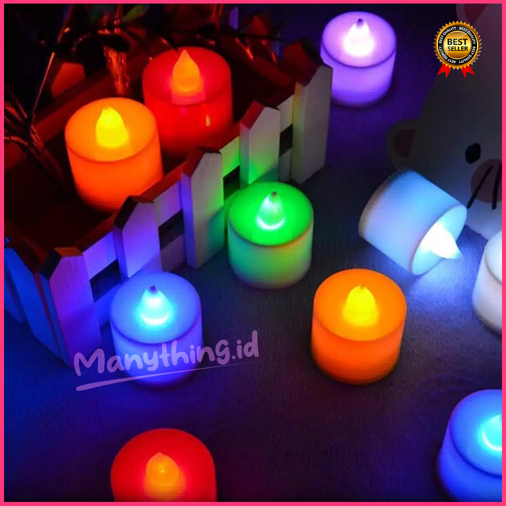 Lampu Lilin Elektrik / Lampu Hias LED Lilin / Lampu Lilin Hias Mini Portable Murah
