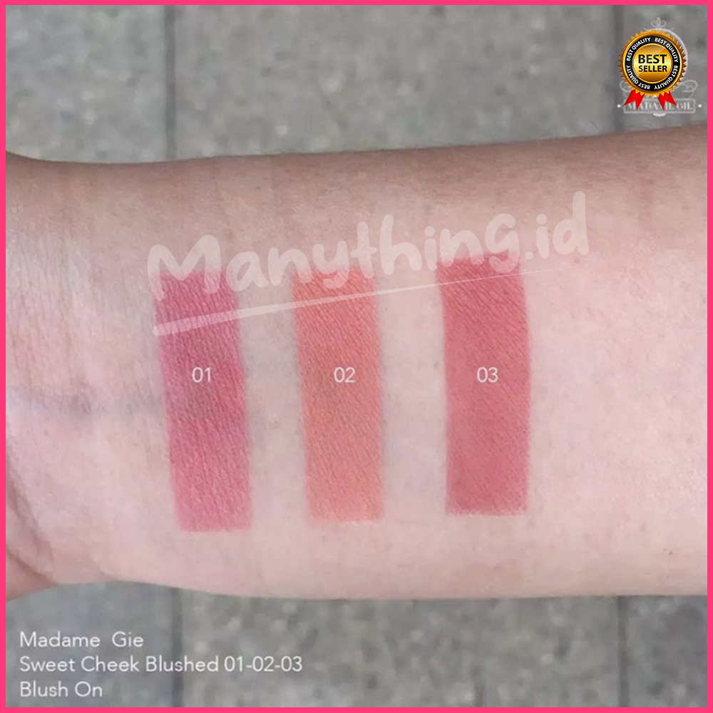 (MANYTHING) Madame Gie Sweet Cheek Blushed - MakeUp Blush On Powder Matte