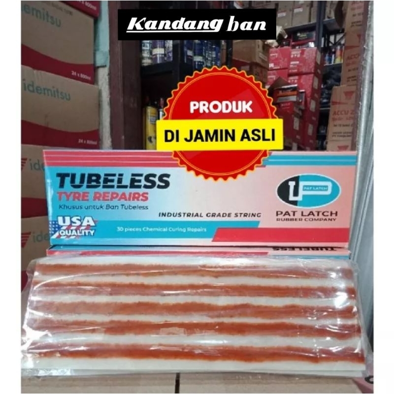 HARGA SPESIAL..PAT LATCH ASLI USA 1 BOX ISI 30 PCS, CACING TUBLES, PENAMBAL BAN TUBLES,100% ORIGINAL