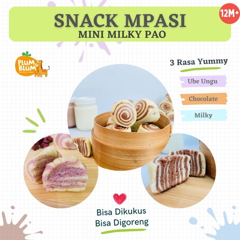 Plumandblum MINI PAO Snack MPASI bayi/ Baby Bun plum and blum / Plum &amp; Blum