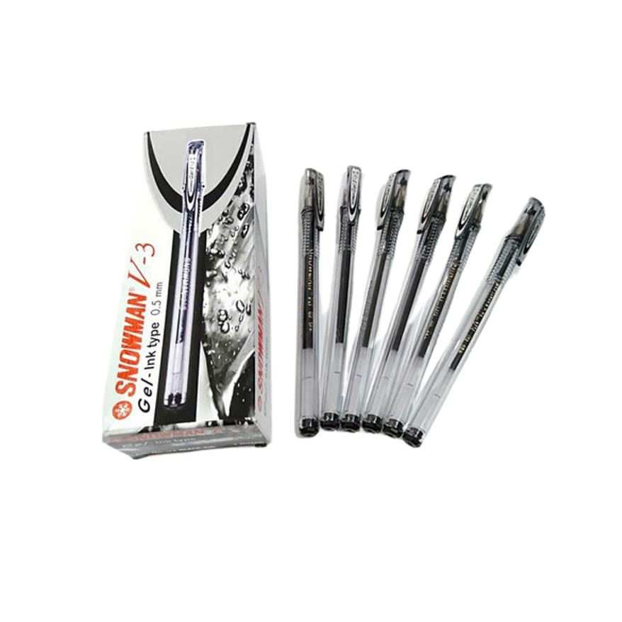 

PULPEN / BOLPEN SNOWMAN V3 HITAM ISI 12 / PACK